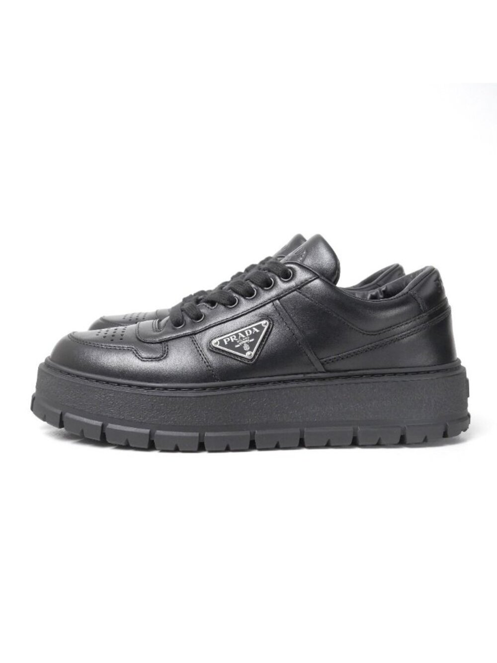 Prada Sneakers 7.5 Leather Shoes - Picture 2 of 9